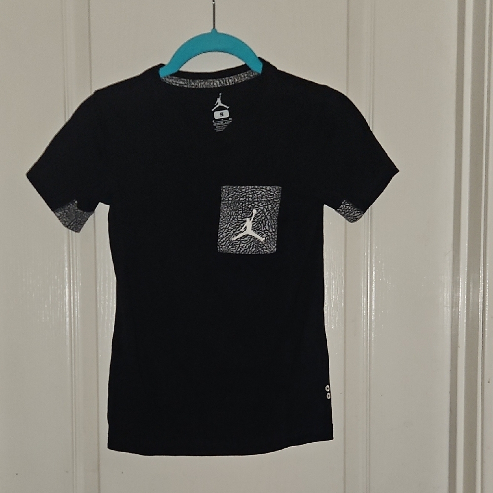 Kids Black Graphic T-Shirt